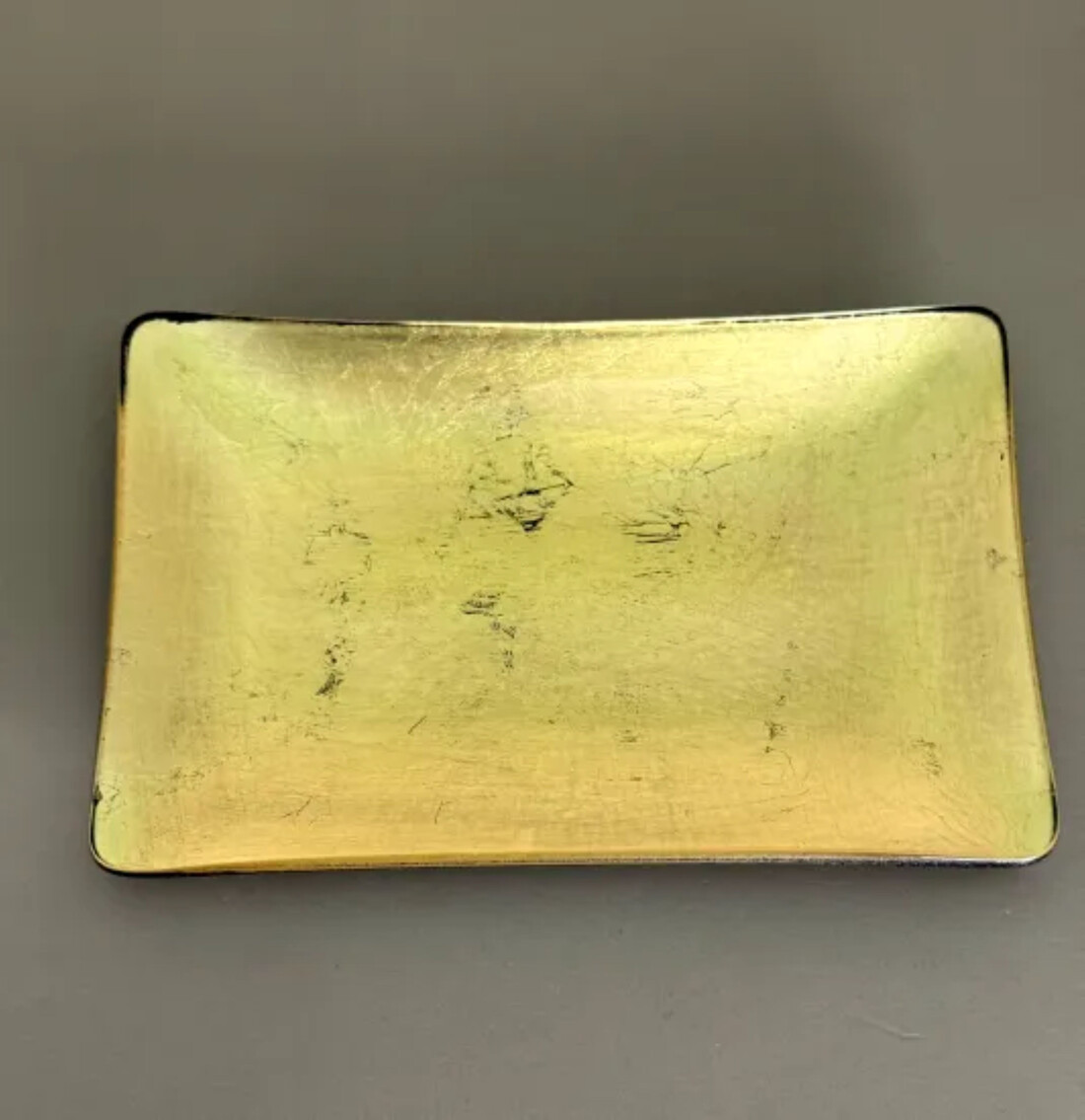 角小皿&nbsp;箔貼り&nbsp;ゴールド&nbsp;［NF136］