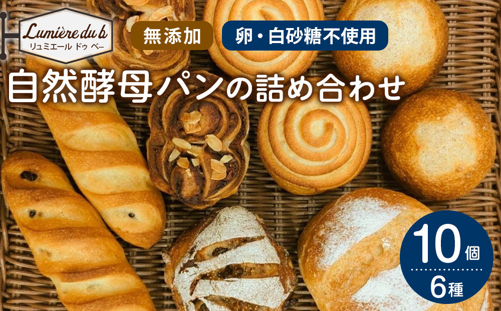 リュミエールの自然酵母パン　6種10個セット