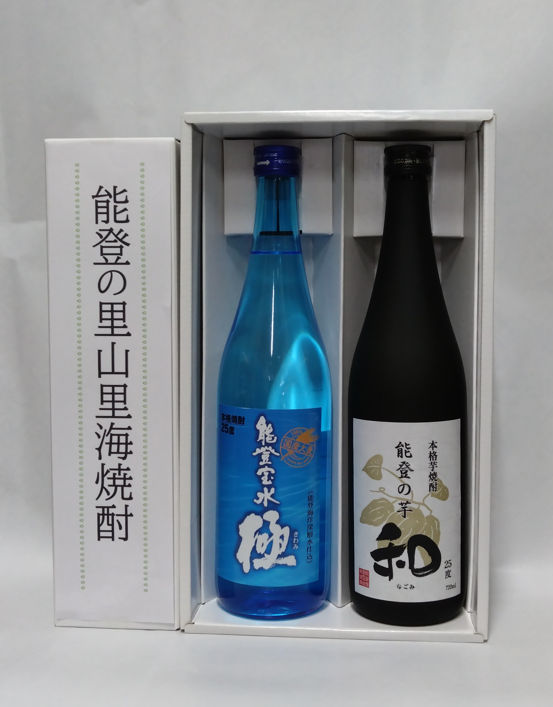 【復興支援】能登の里山里海焼酎 麦と芋 720ml×2本（ギフト用化粧箱入り）