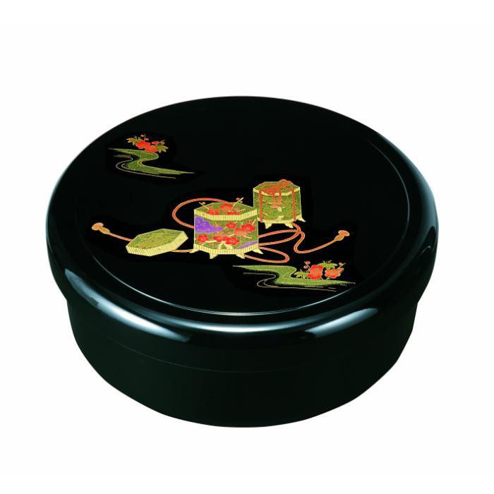 10.5寸&nbsp;茶櫃&nbsp;平安物語（内梨地塗）&nbsp;［YG475］