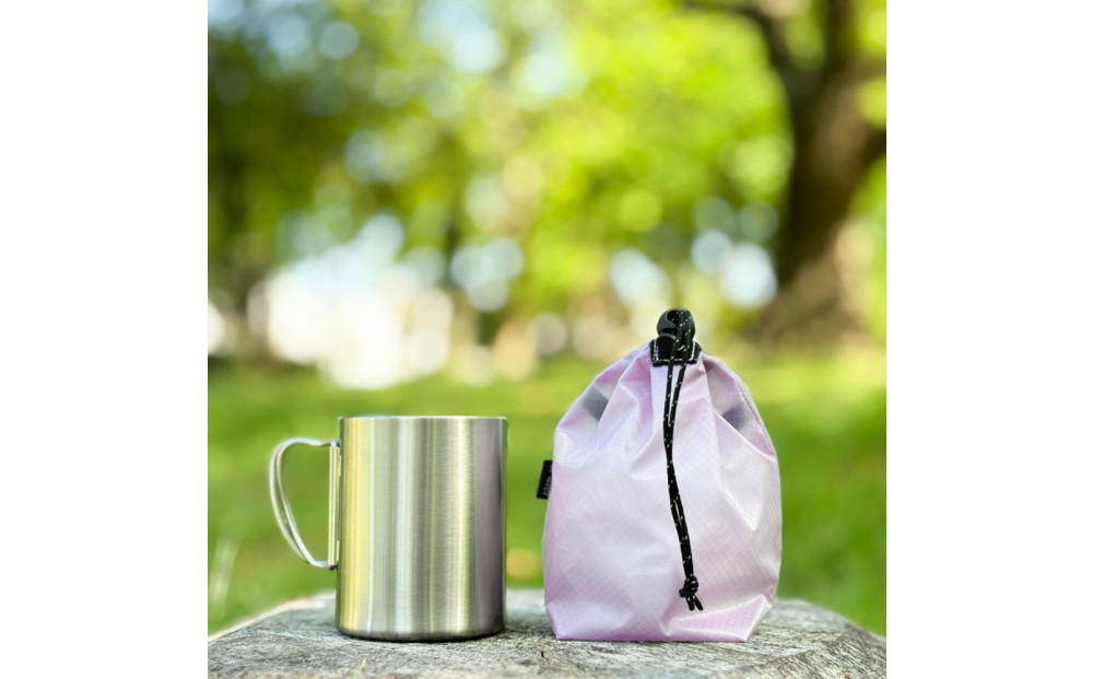 【XS&nbsp;0.5L・ラベンダー】　手のひらサイズの軽量ナイロン巾着袋