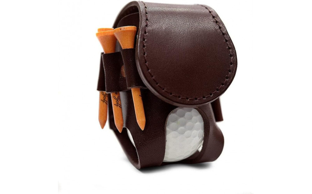 ゴルフボールホルダー【ブラウン】
