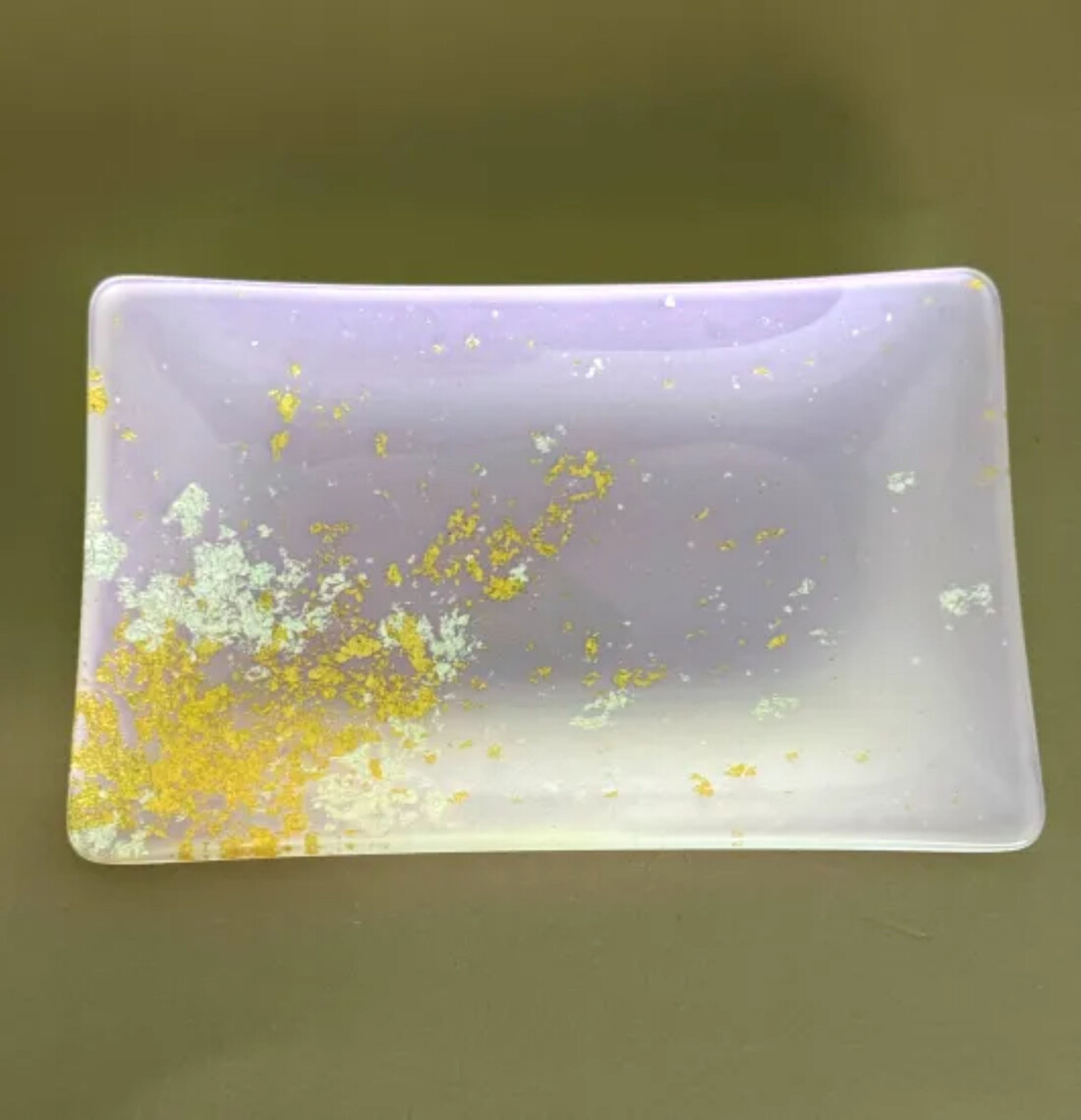 角小皿 FATA  パープル（金箔） ［NF128］