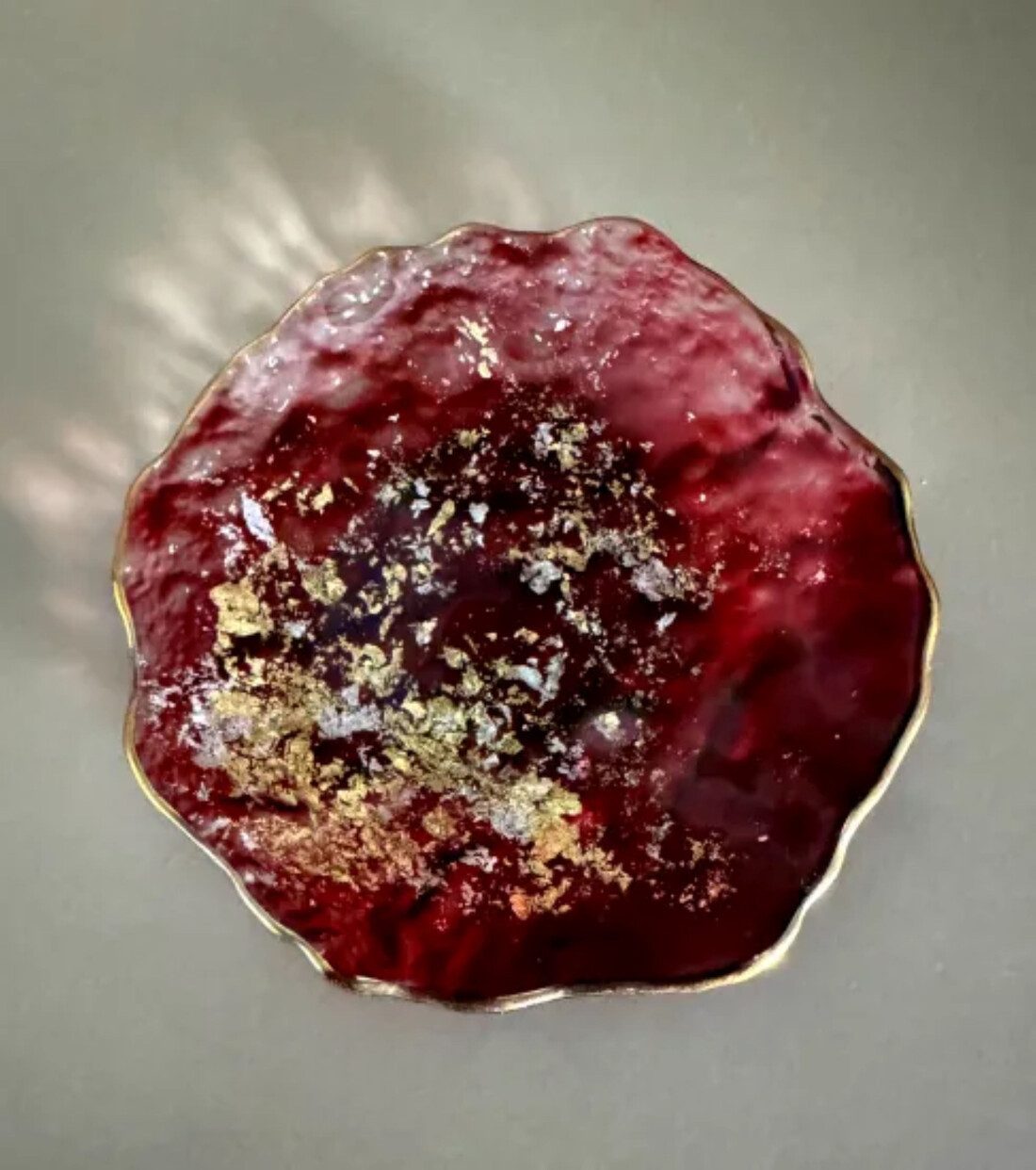 豆皿&nbsp;口金ロック&nbsp;グラデーションレッド&nbsp;［NF163］