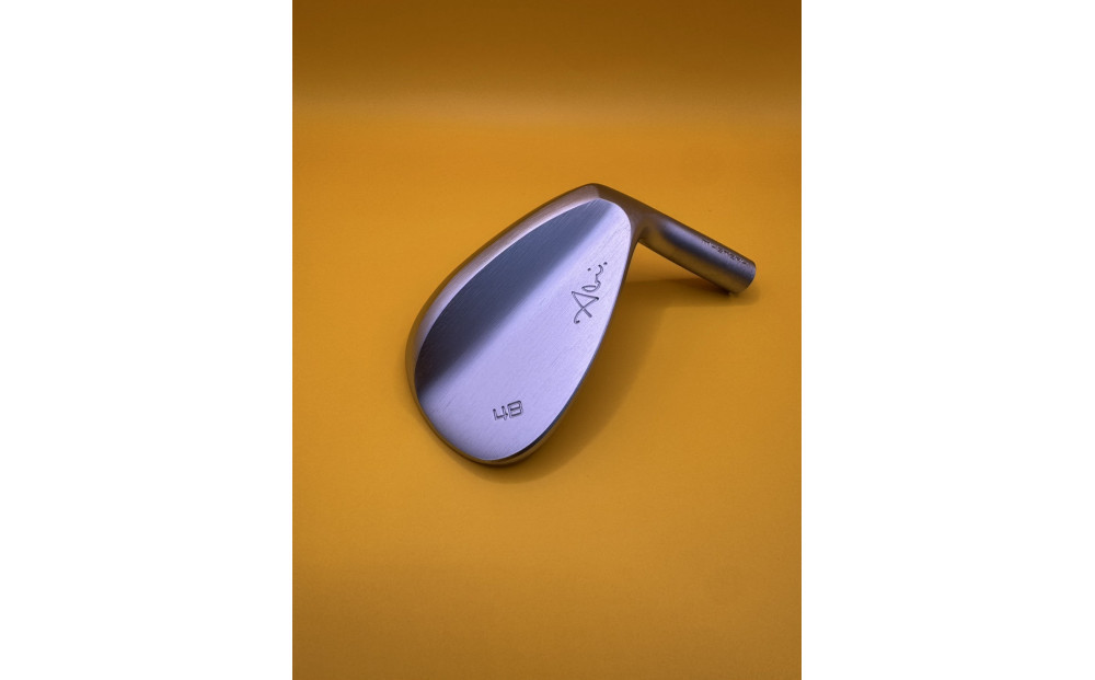 【福岡市】女性クラフトマンの阿比留俊子　設計・デザイン　Abi&nbsp;Wedge&nbsp;ホワイトクロムメッキ48°　N.S.PRO&nbsp;MODUS3&nbsp;WEDGE&nbsp;105