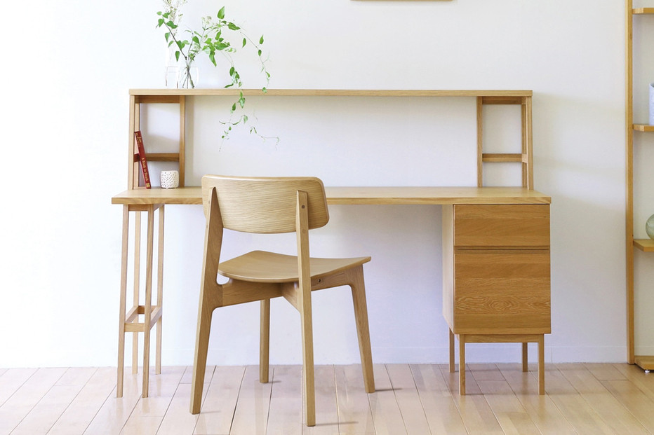 【開梱設置】高野木工&nbsp;プレーンデスク&nbsp;SET10&nbsp;オーク（W150×D70cm）【10年保証】