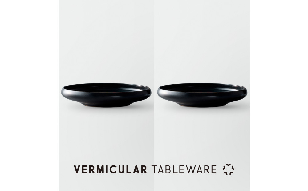 Tableware&nbsp;Shallow&nbsp;Bowl&nbsp;Curveペアセット21cm&nbsp;藍墨