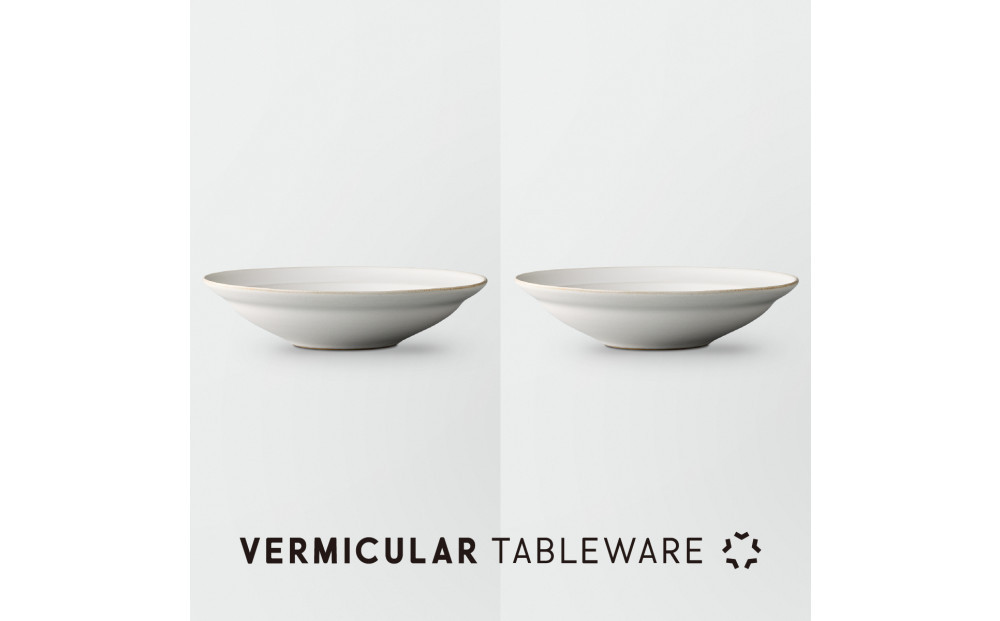 Tableware&nbsp;Shallow&nbsp;Bowl&nbsp;Rimペアセット21cm&nbsp;乳白