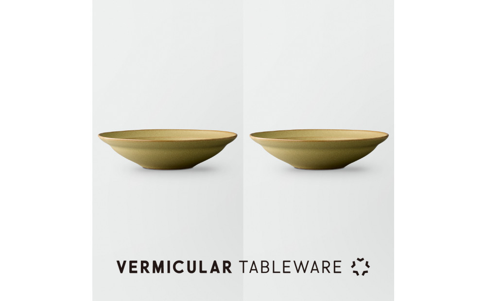 Tableware&nbsp;Shallow&nbsp;Bowl&nbsp;Rimペアセット21cm&nbsp;鶯