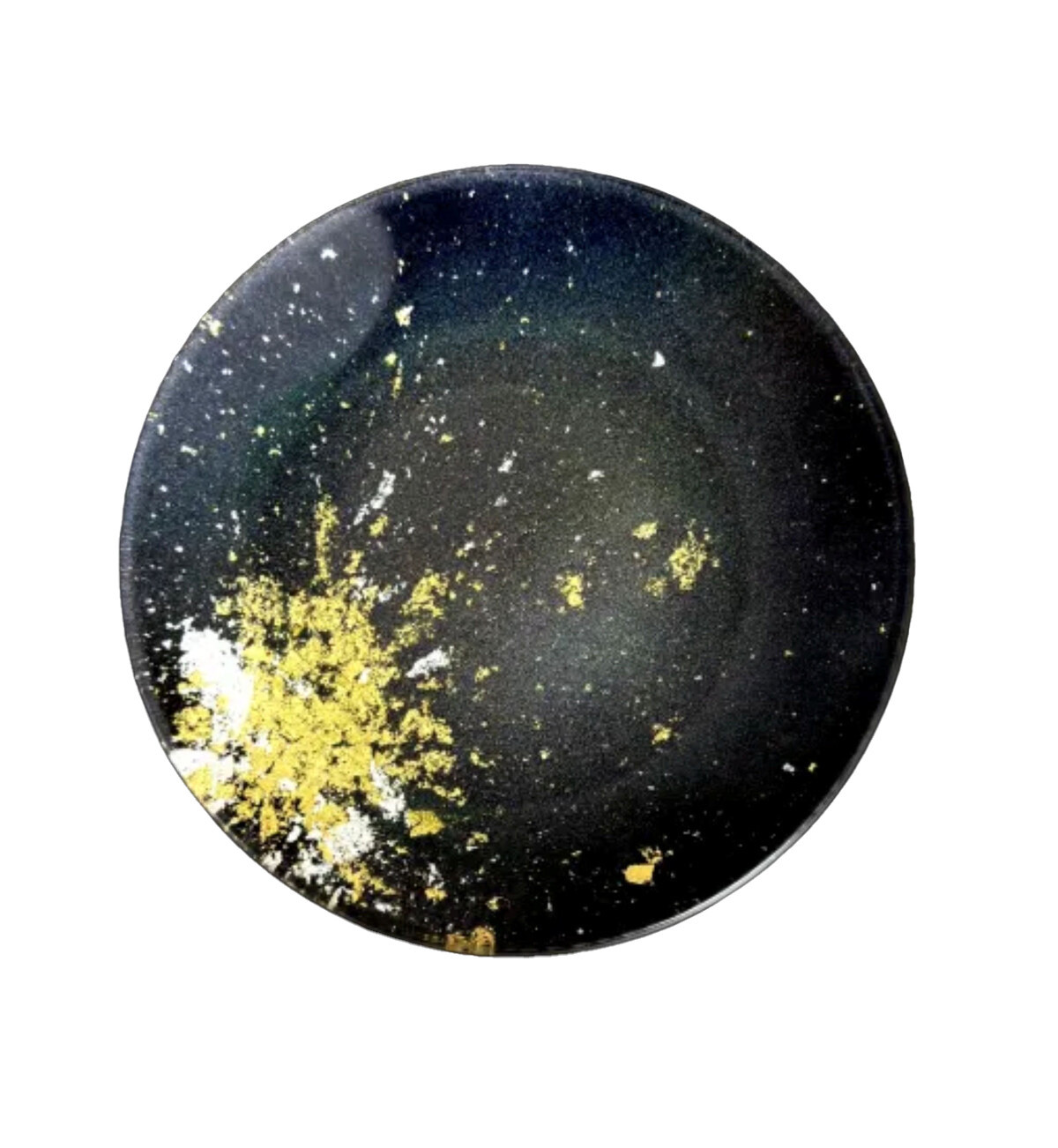 丸小皿&nbsp;マジョ（金箔）レインボー［NF177］