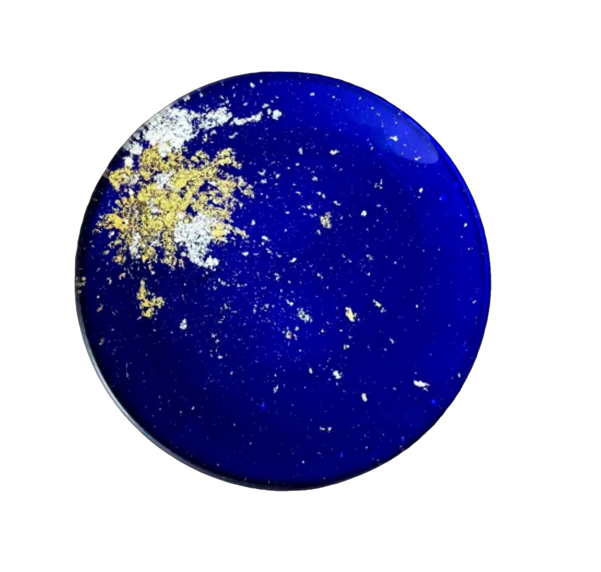 丸小皿&nbsp;古代（金箔）瑠璃色［NF174］