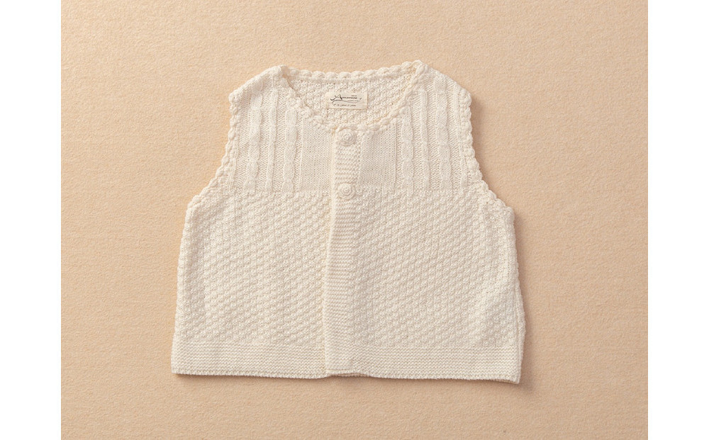 ニットベスト／ボタンTAK104