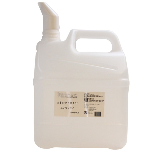 【詰め替え用　除菌　消臭】niowantai（ニオワンタイ）無香料ノンアルコール消臭剤　部屋用　消臭スプレー4リットル