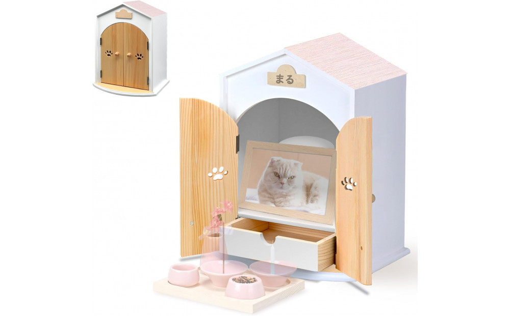 ペット用仏壇&nbsp;AngelHouse天使のおうち型仏壇　パステルピンク