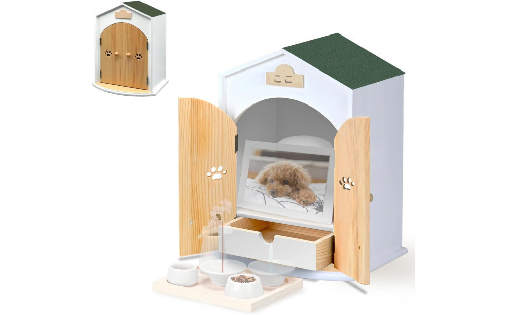 ペット用仏壇&nbsp;AngelHouse天使のおうち型仏壇　グリーン