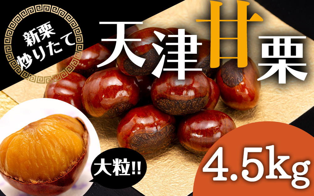 無添加 大粒天津甘栗 4.5kg 【沖縄県・離島配送不可】