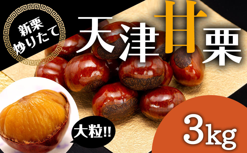 無添加 大粒天津甘栗 3kg 【沖縄県・離島配送不可】