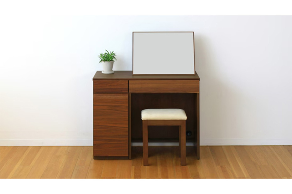 【開梱設置】高野木工 アスター 90天板 + 30キャビネット (左開き・右開き) + 60デスク ※置きミラー別売 ※スツール別売 ウォルナット【10年保証】