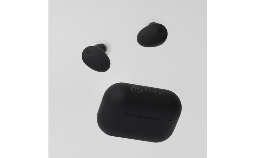 ANC完全ワイヤレスイヤホン&nbsp;final&nbsp;ZE300&nbsp;BLACK/&nbsp;ZE3000&nbsp;小型モデル&nbsp;/ノイズキャンセリング/ノイキャン/外音取り込み/マイク付き