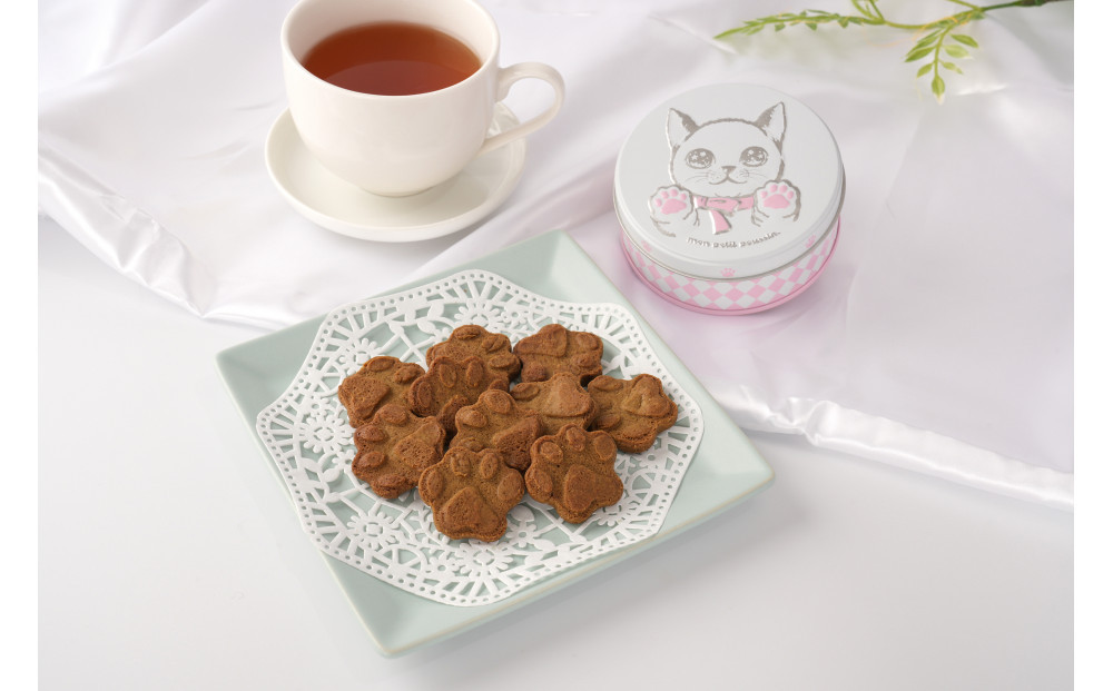 子猫のブランシュ缶クッキー　ほうじ茶