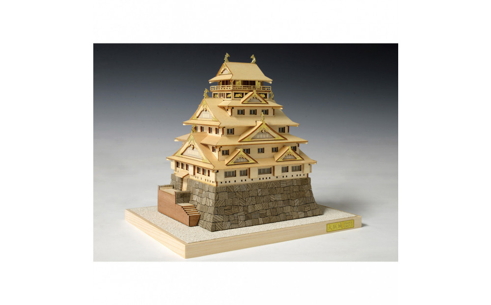 ウッディジョー　1/400&nbsp;大阪城　木製模型キット