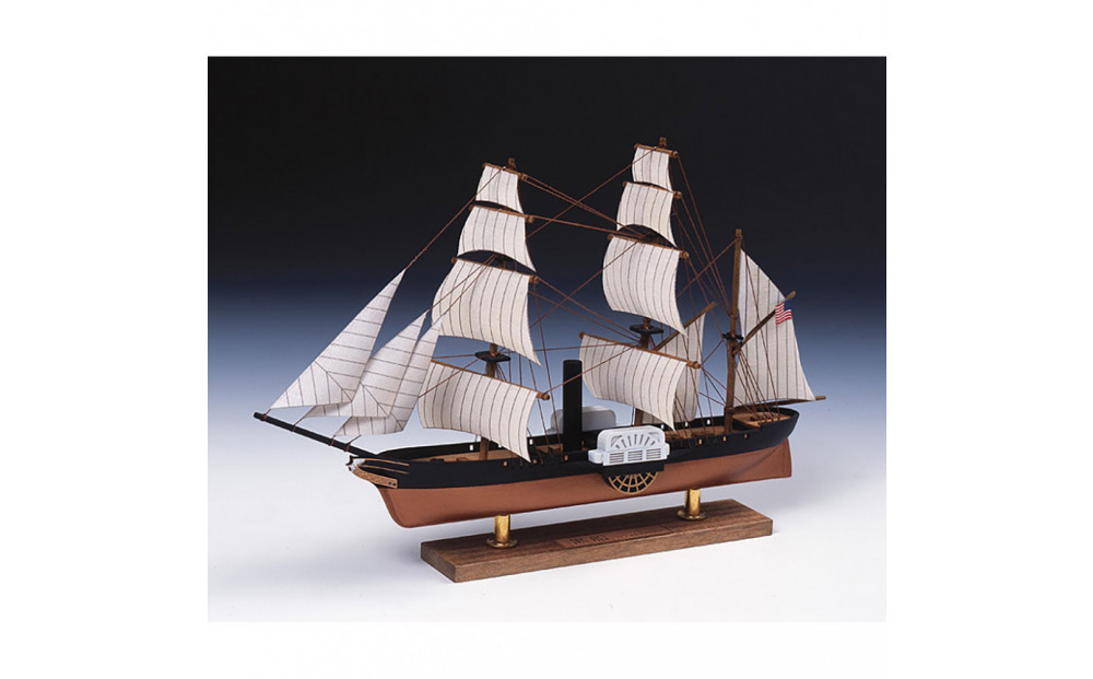 ウッディジョー　ミニ帆船　No.3　黒船　木製模型キット