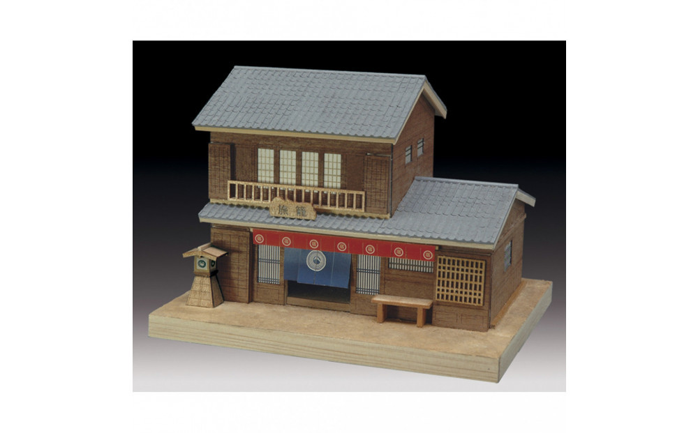 ウッディジョー　ミニ建築No.４&nbsp;旅籠（はたご）木製模型キット