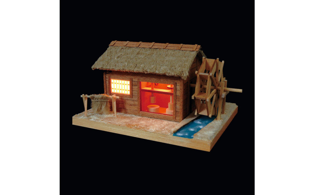 ウッディジョー　あかりシリーズNo.4　カタコト水車小屋　木製模型キット