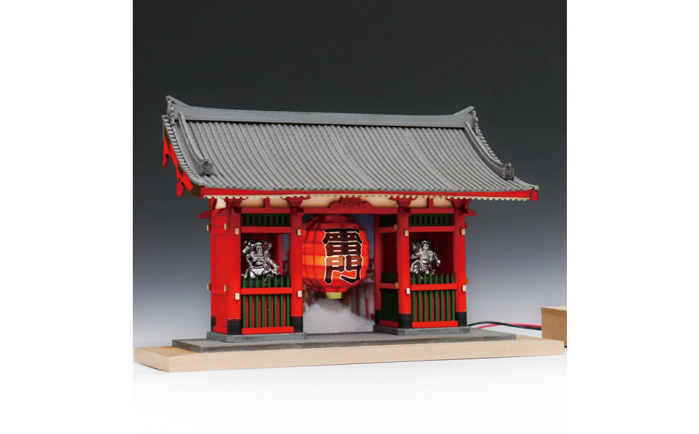 ウッディジョー　ハーフタイプ&nbsp;雷門　木製模型キット