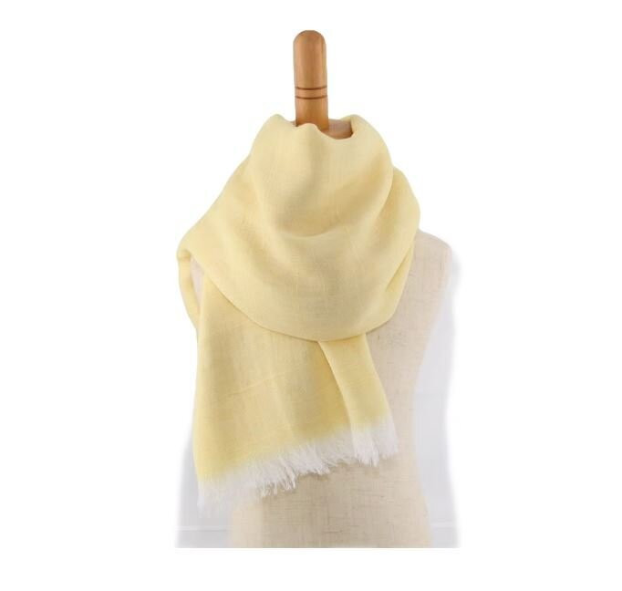 やわらかストール&nbsp;「オリジナル大判」&nbsp;菜の花色&nbsp;／&nbsp;笹田織物&nbsp;ファッション&nbsp;オシャレ&nbsp;奈良県&nbsp;田原本町