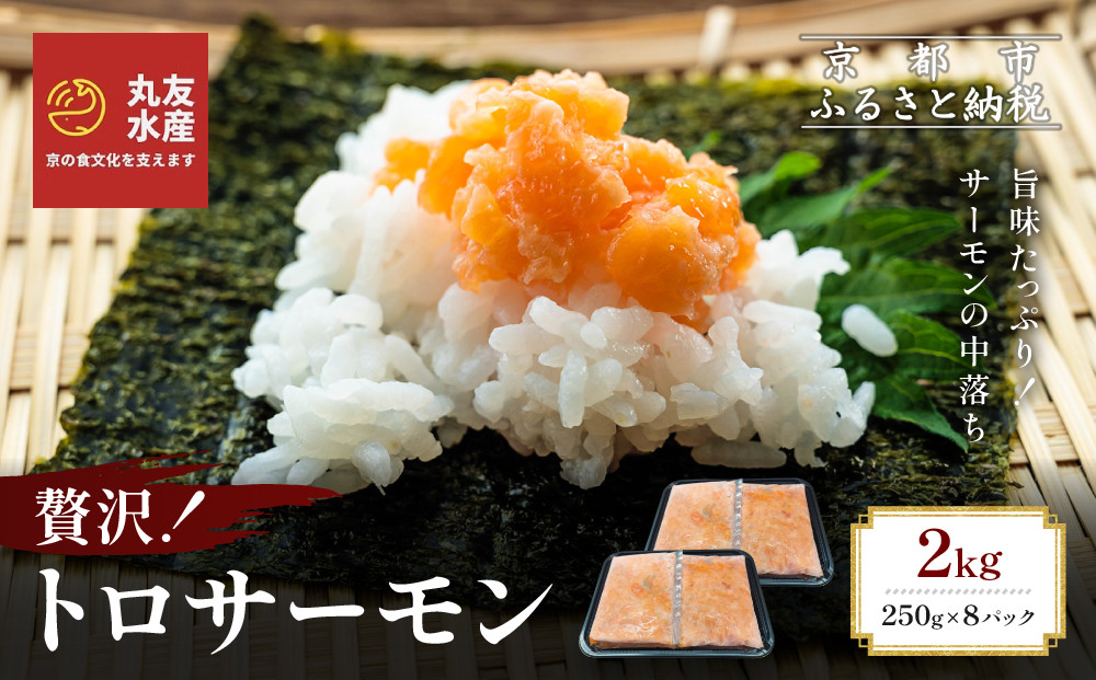 【丸友水産】トロサーモン&nbsp;250g×8パック&nbsp;計2kg｜京都&nbsp;トロサーモン&nbsp;ノルウェー産［&nbsp;京都&nbsp;ノルウェーサーモンの中落ち&nbsp;丸友水産&nbsp;京都中央卸売市場&nbsp;ノルウェー産サーモン&nbsp;トロサーモン&nbsp;人気&nbsp;おすすめ&nbsp;おいしい&nbsp;お取り寄せ&nbsp;通販&nbsp;送料無料&nbsp;ふるさと納税&nbsp;］