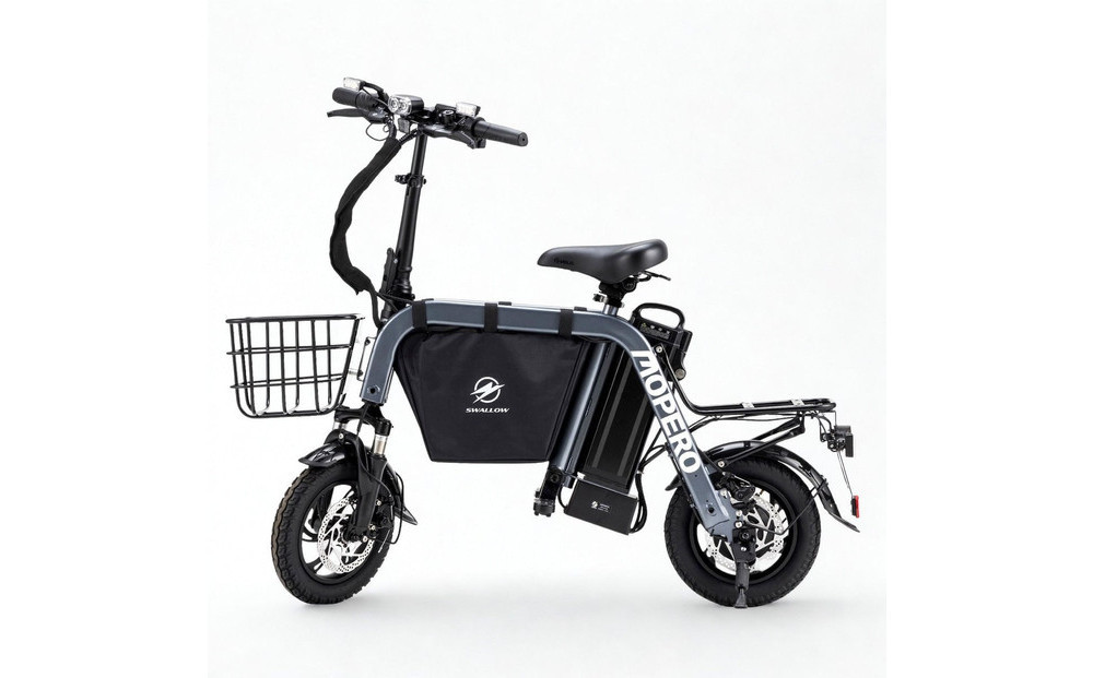 【免許不要のこがない自転車】MOPERO&nbsp;mini&nbsp;cargo&nbsp;-モペロ&nbsp;ミニ・カーゴ-&nbsp;特定小型原付&nbsp;ガンメタリック