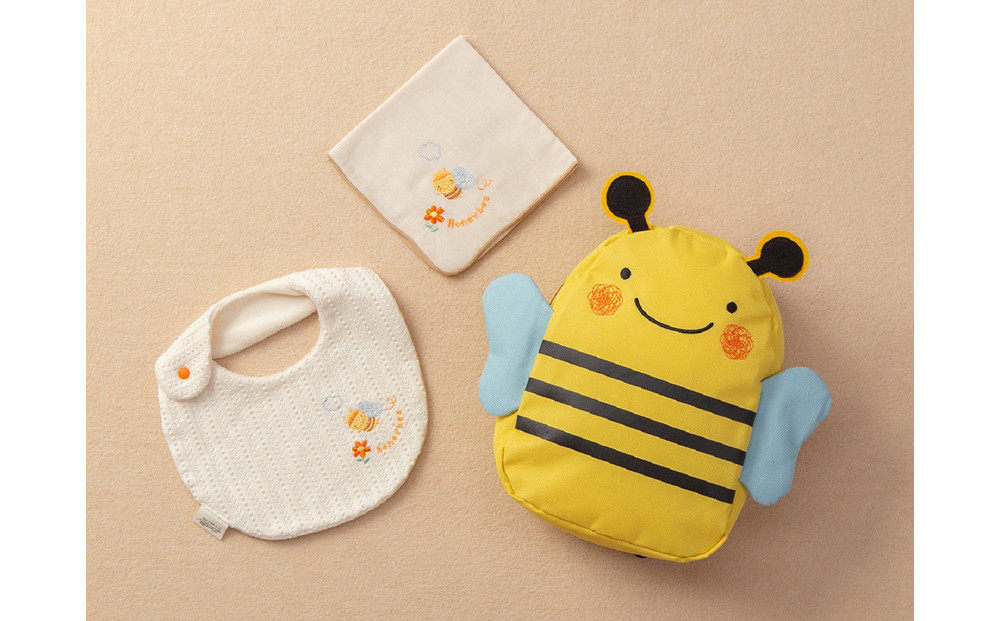 リュック＆スタイ＆ハンカチセット（みつばち）
