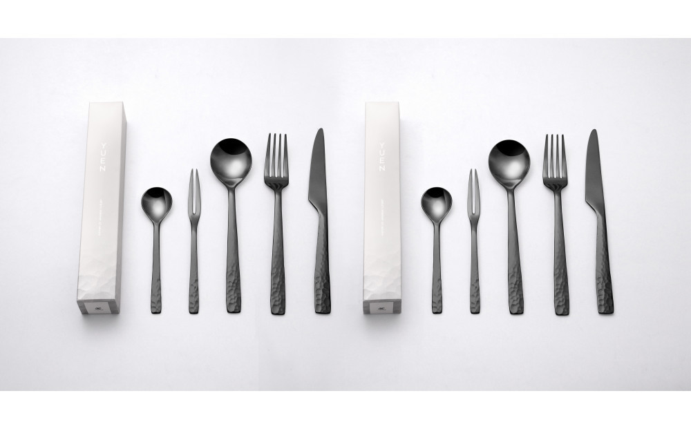 YUEN(PVD&nbsp;BLACK)10pcsペアディナーセット