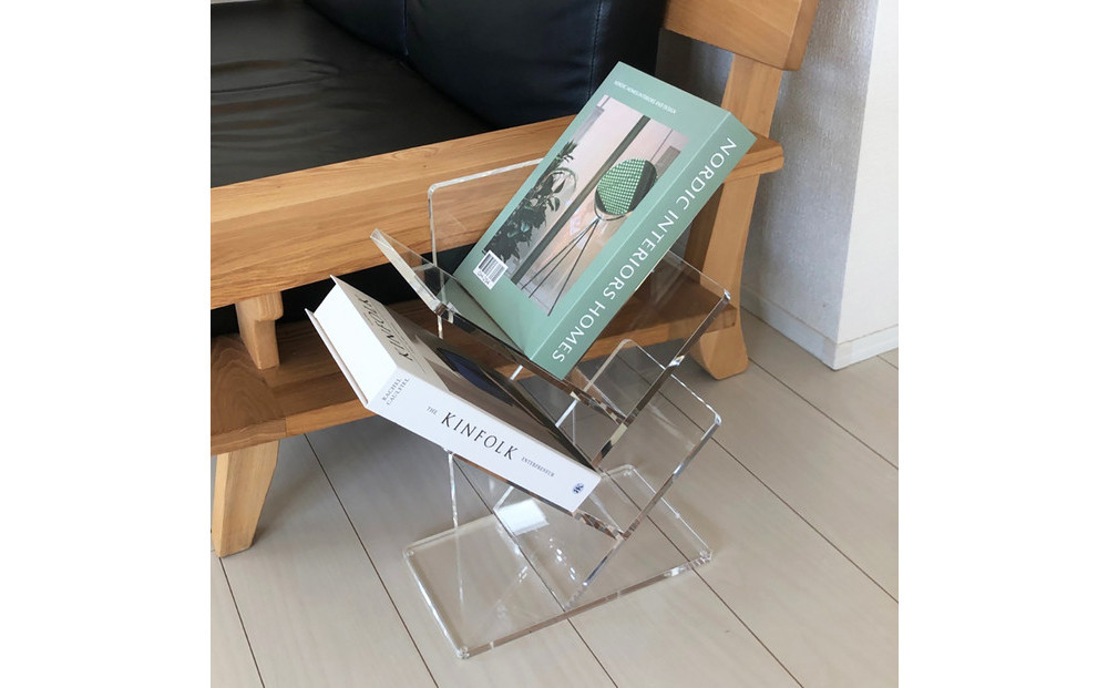 ブックシェルフ&nbsp;アクリル製&nbsp;&nbsp;1台&nbsp;川崎市自社工場一貫生産品