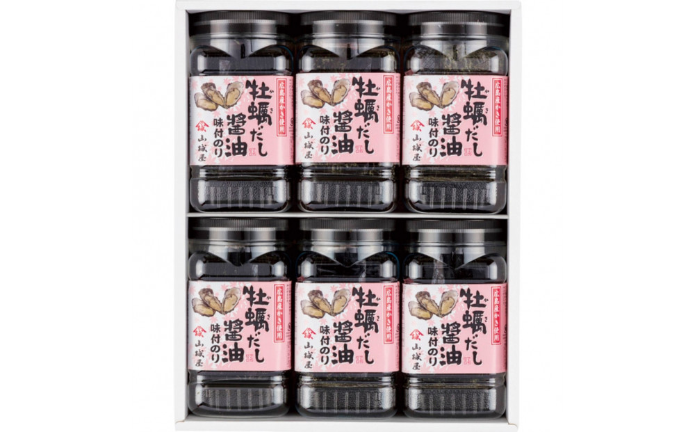 山城屋　広島産かき使用　牡蠣だし醤油味付のり８切３２枚入×6&nbsp;個