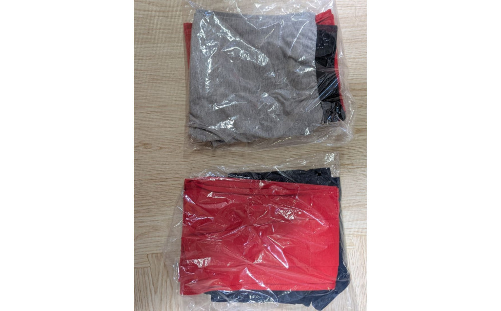 迎春！あったか、みんなにやさしい赤いふんどし！商品名「エミューM」（グレー色）　