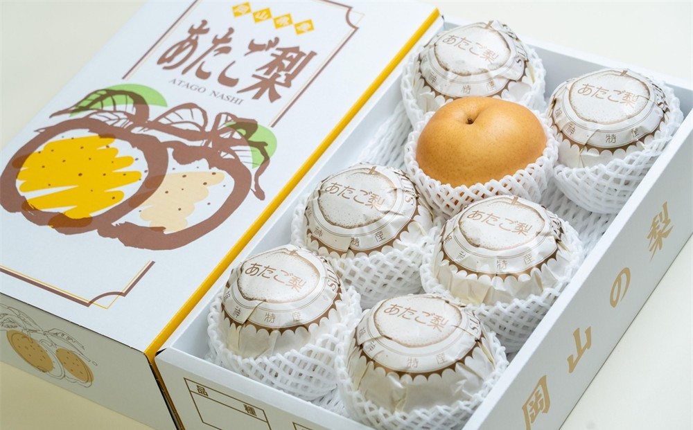 梨&nbsp;2026年&nbsp;&nbsp;家庭用&nbsp;&nbsp;あたご梨&nbsp;約4kg（3～9玉）&nbsp;箱青秀&nbsp;【岡山県産&nbsp;フルーツ&nbsp;ギフト&nbsp;石原果樹園】