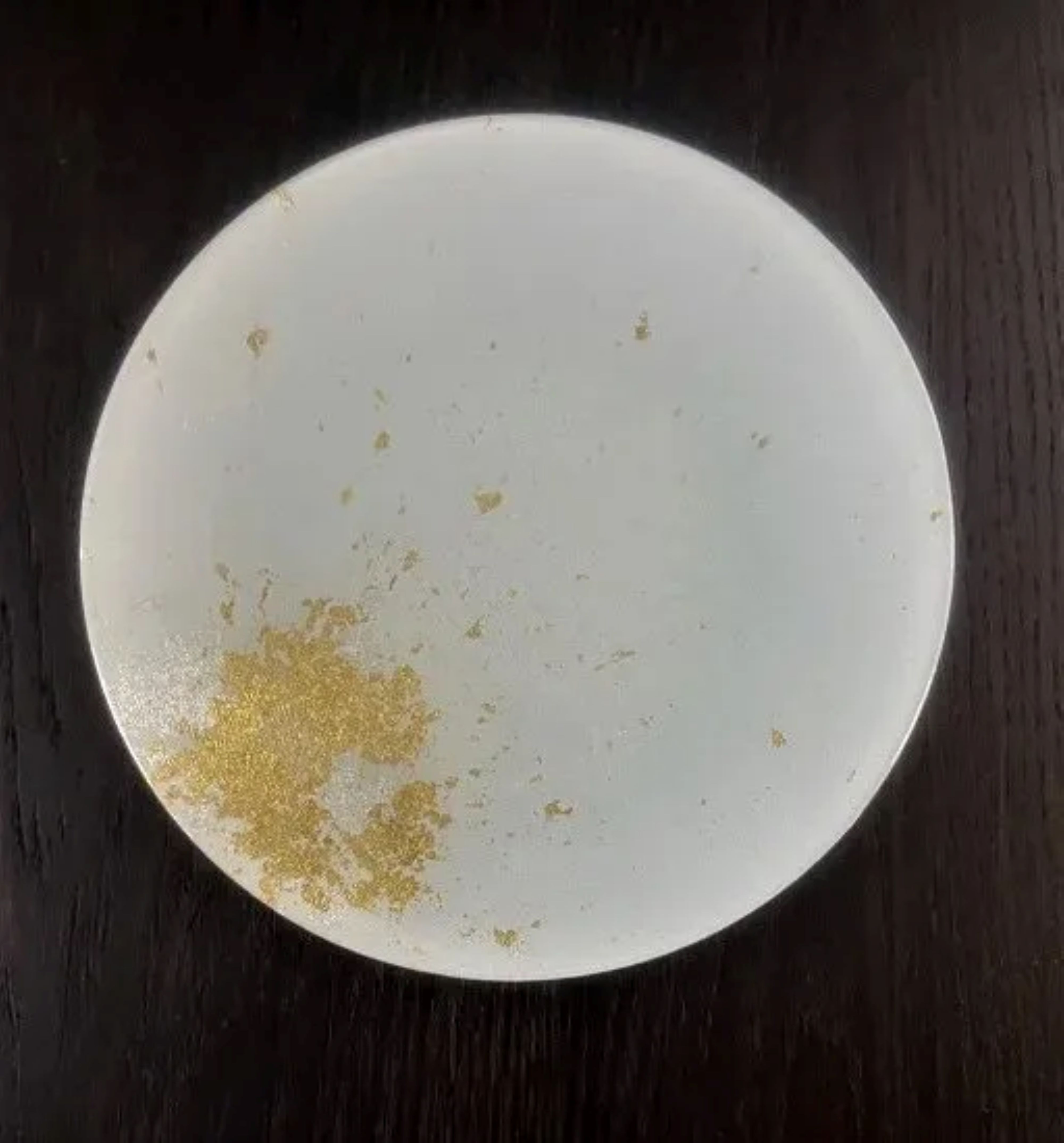 フラットプレート(D)&nbsp;古代塗り金箔純白［NF215］