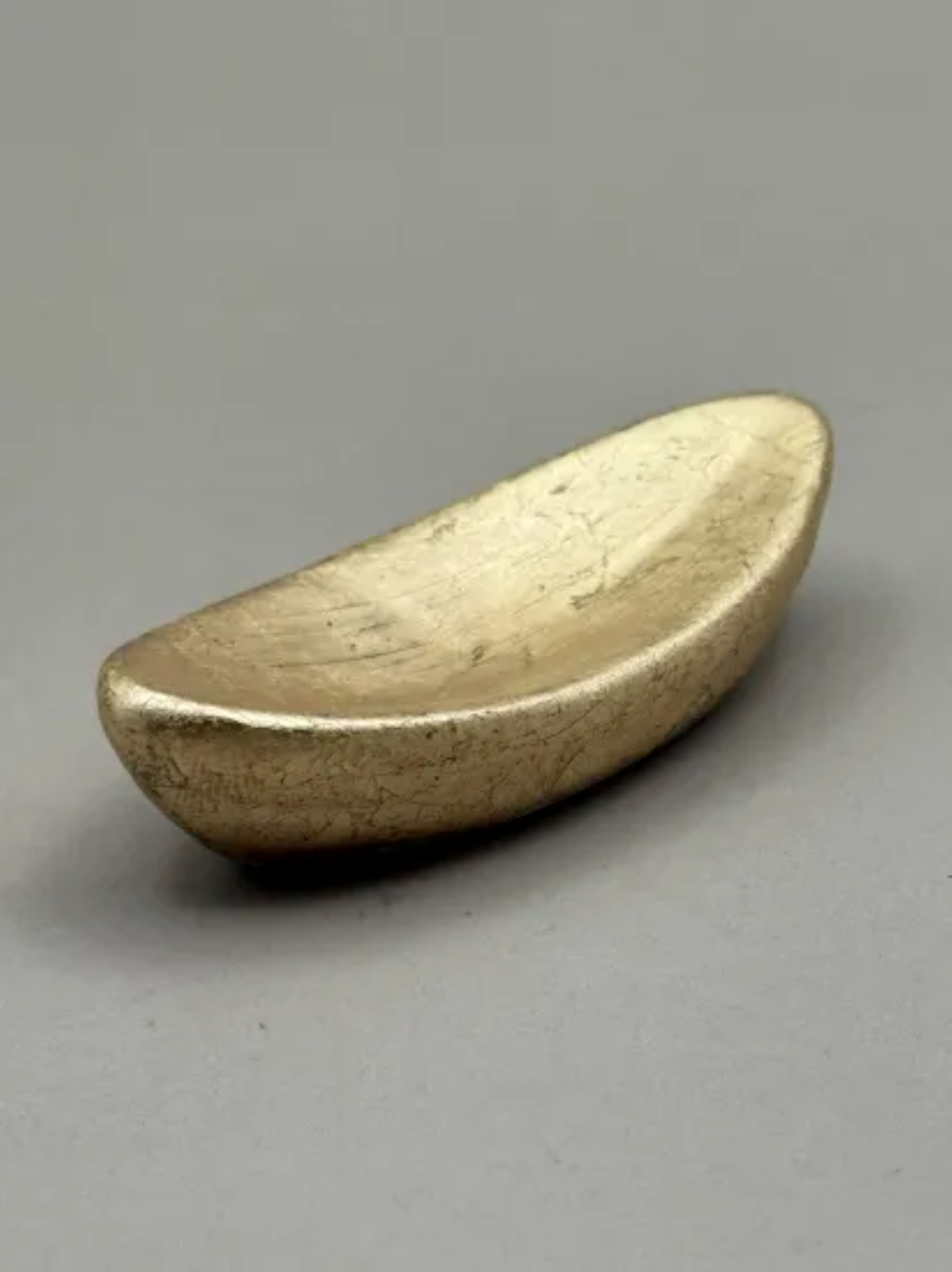 箸置き&nbsp;舟型&nbsp;箔貼り金［NF224］