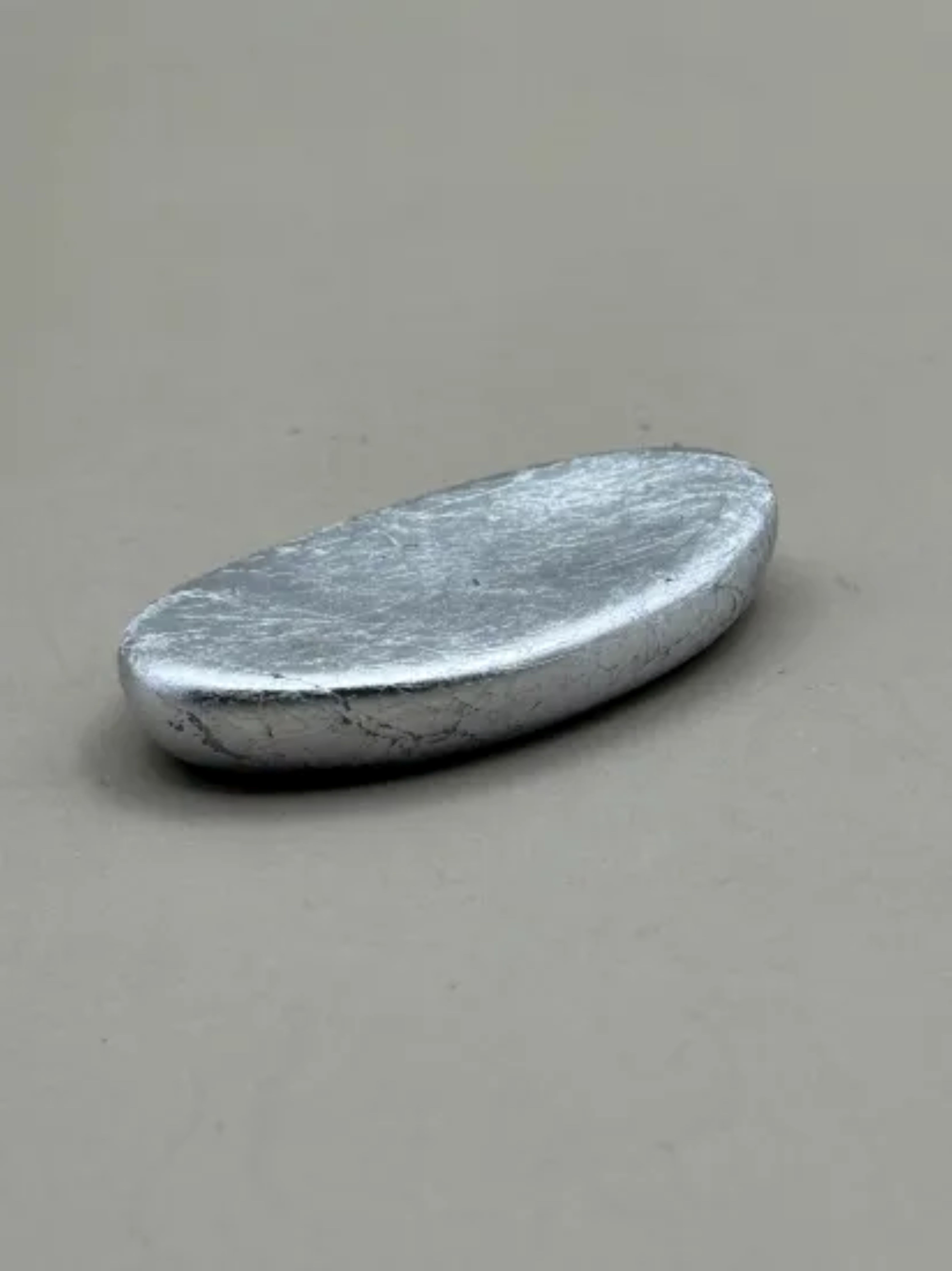 箸置き&nbsp;小判&nbsp;箔貼り銀［NF231］