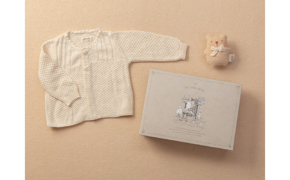 カーディガン＆にぎにぎ　ギフトボックス付き&nbsp;TAK114