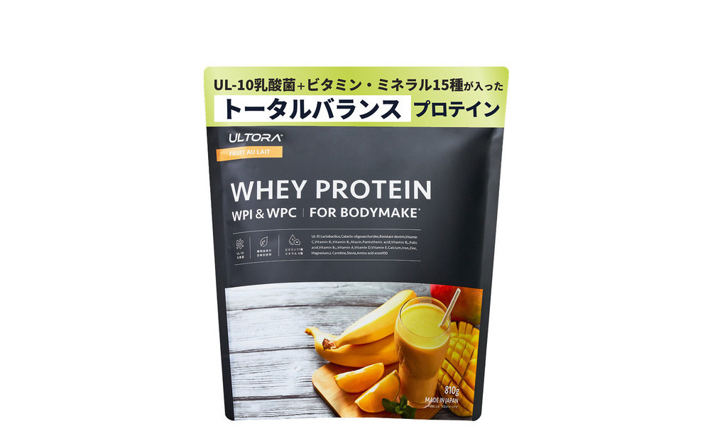 ULTORA&nbsp;ホエイダイエットプロテイン&nbsp;810g&nbsp;フルーツオレ風味（リニューアル）