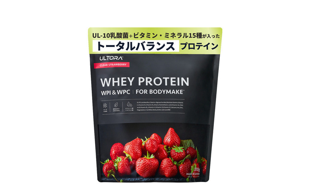 ULTORA&nbsp;ホエイダイエットプロテイン&nbsp;810g&nbsp;クリアストロベリー風味（リニューアル）