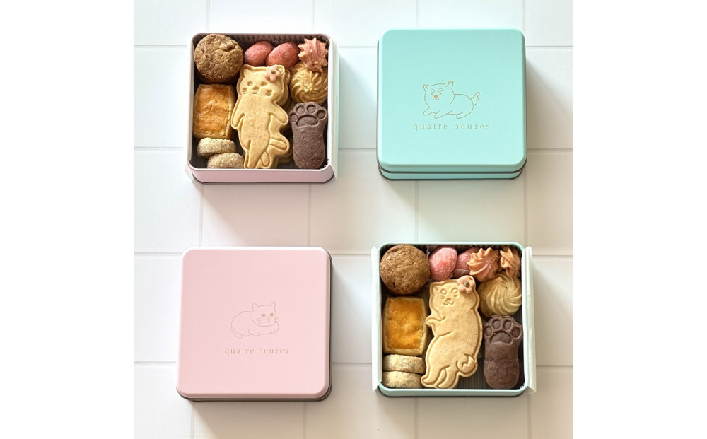 猫のクッキー缶