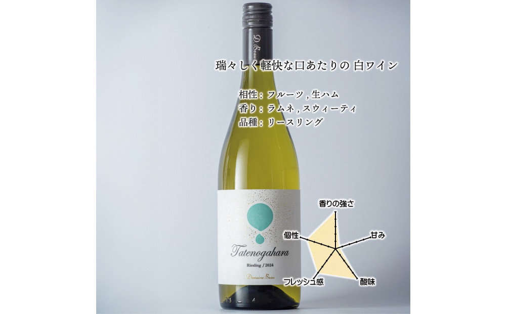 立野原&nbsp;リースリング&nbsp;2024&nbsp;ワイナリー風景ポチ袋5枚セット付き