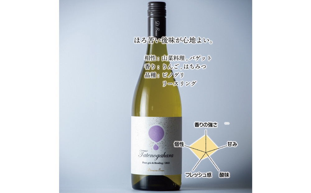 立野原&nbsp;ピノグリ&リースリング&nbsp;2023&nbsp;ワイナリー風景ポチ袋5枚セット付き