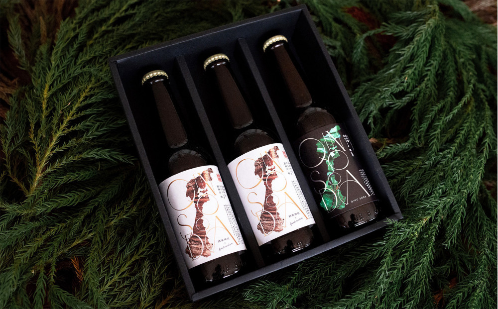 【SPECIAL　BOXセット】QINO　SODA　3本入（黒文字1本、御神木杉2本）