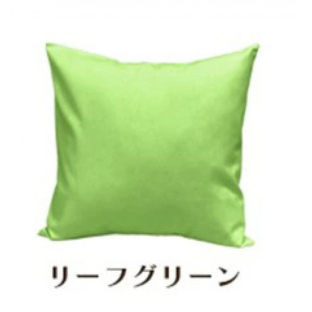 「染」2枚組クッションカバー&nbsp;45×45cmタイプ&nbsp;リーフグリーン&nbsp;国産オックスフォード生地&nbsp;無地