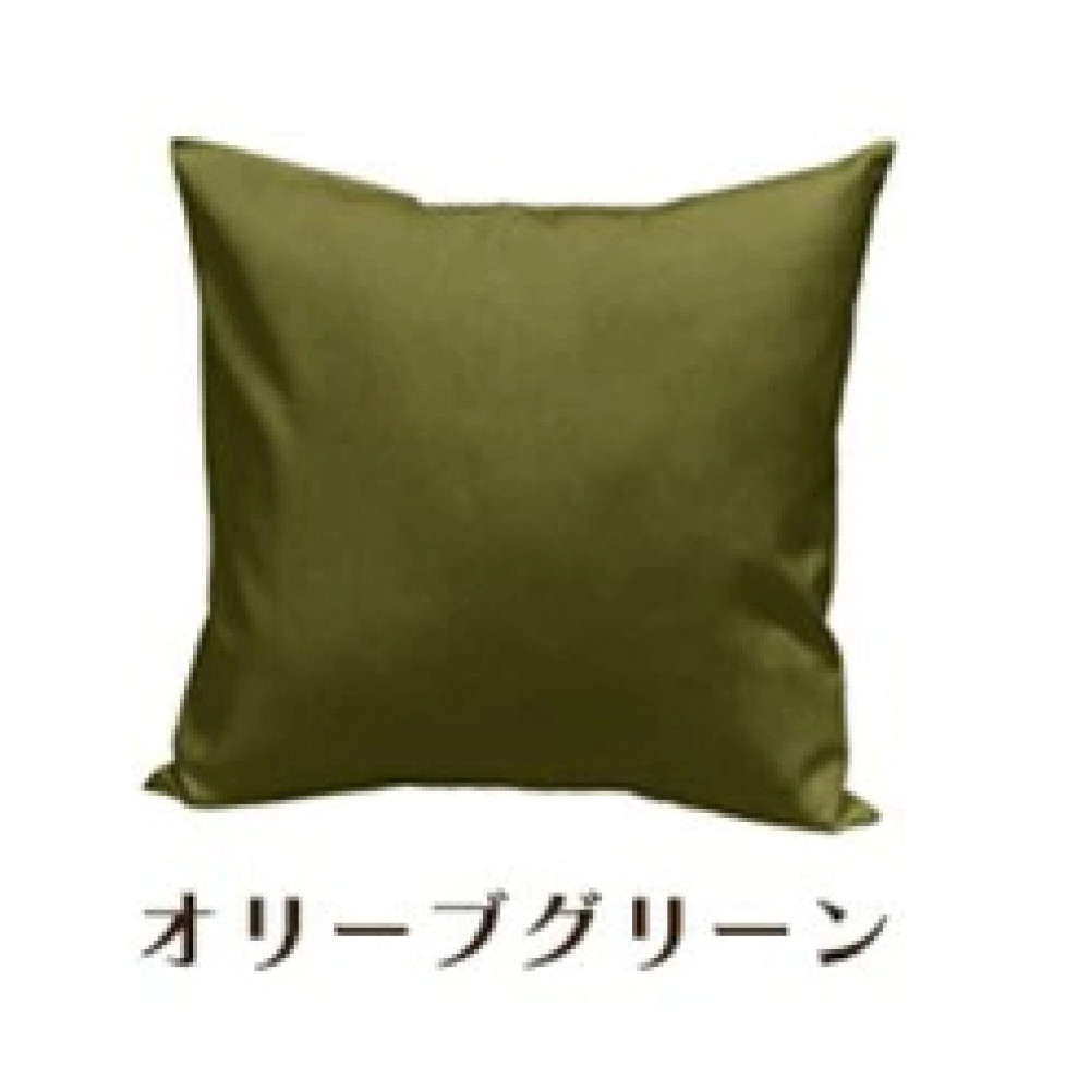 「染」クッションカバー&nbsp;50×50cmタイプ&nbsp;オリーブグリーン&nbsp;国産オックスフォード生地&nbsp;無地